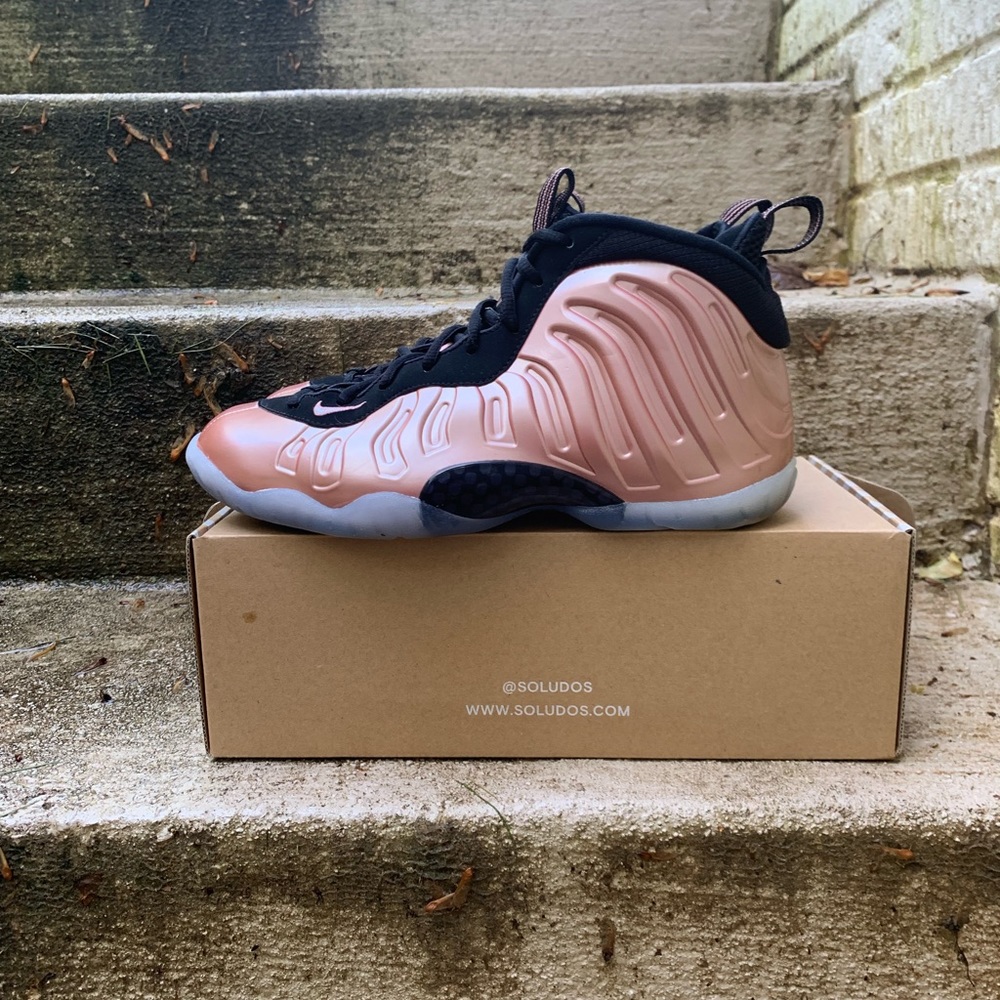 Boys Pink Elemental Rose Foamposite 6.5 Y WMNS 8